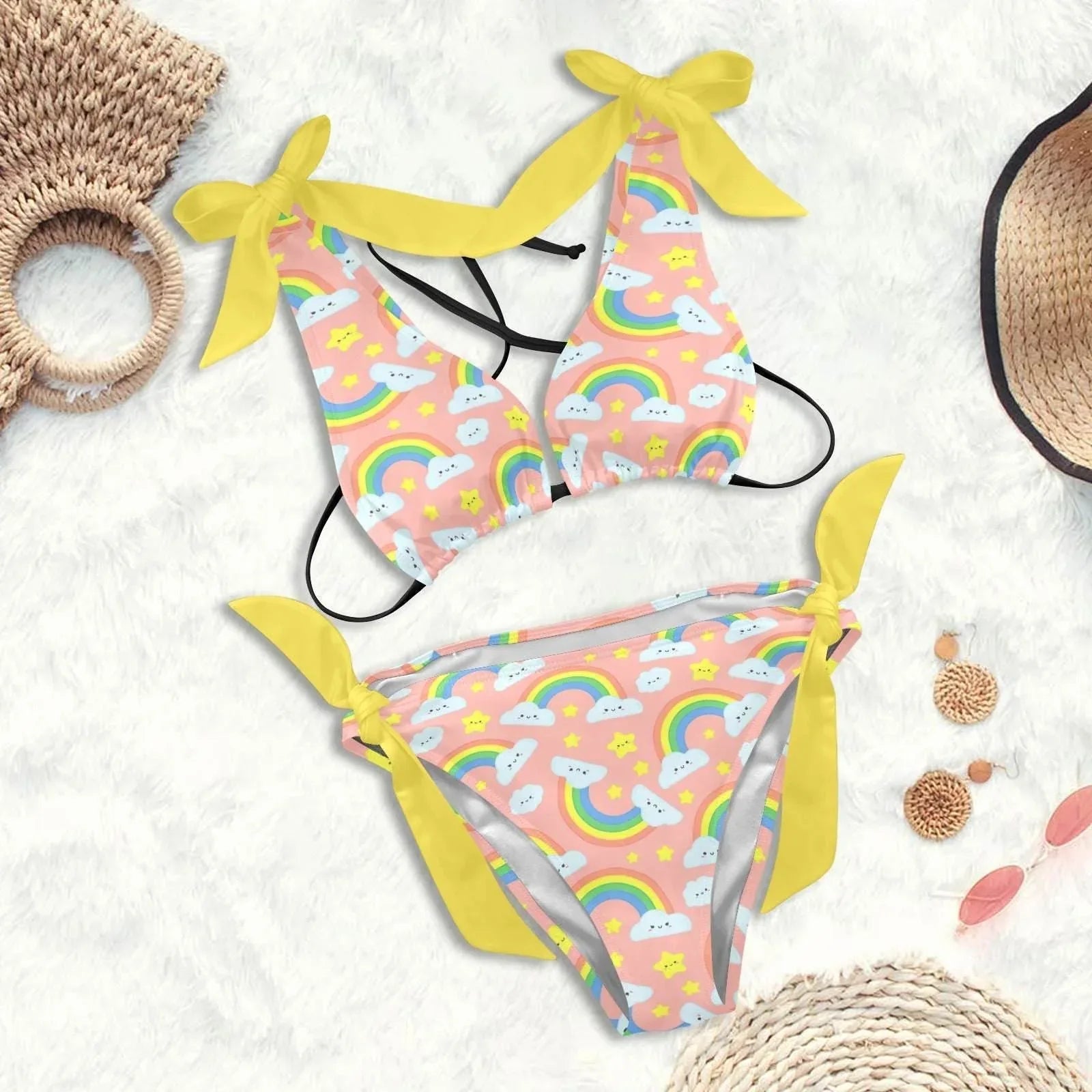 Rainbow Daze Ruffle Bikini