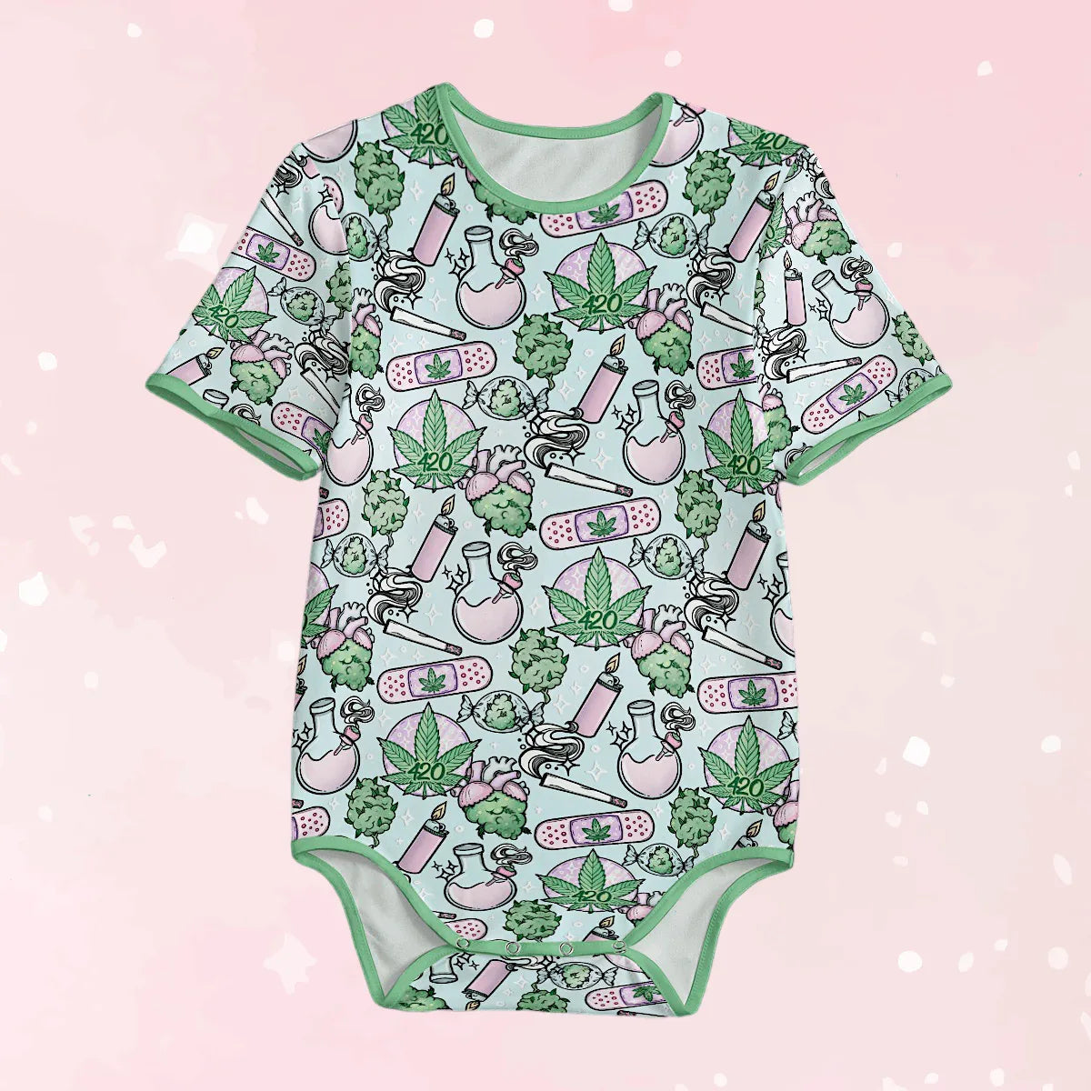Blue Cannabis Adult Unisex CuddleSuit