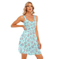 Blue Snugglephant Skater Dress