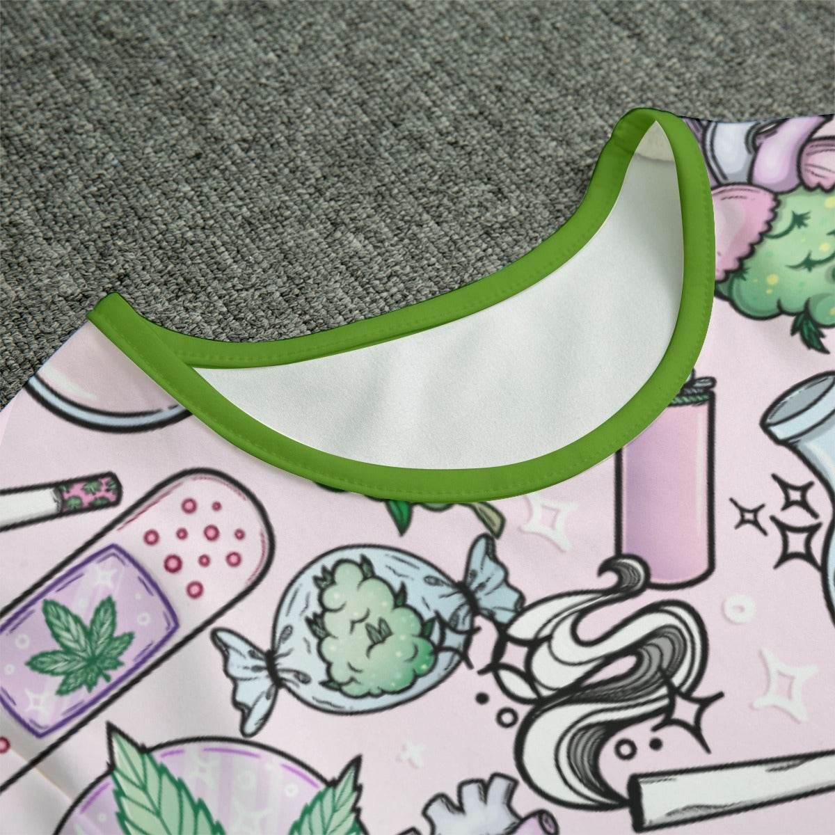 Cute Cannabis Pink Adult CuddleSuit