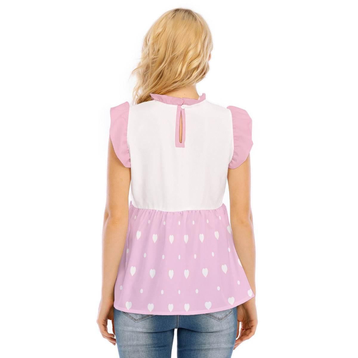 'Mommy's Little Love Bug' Pink Ruffle Blouse
