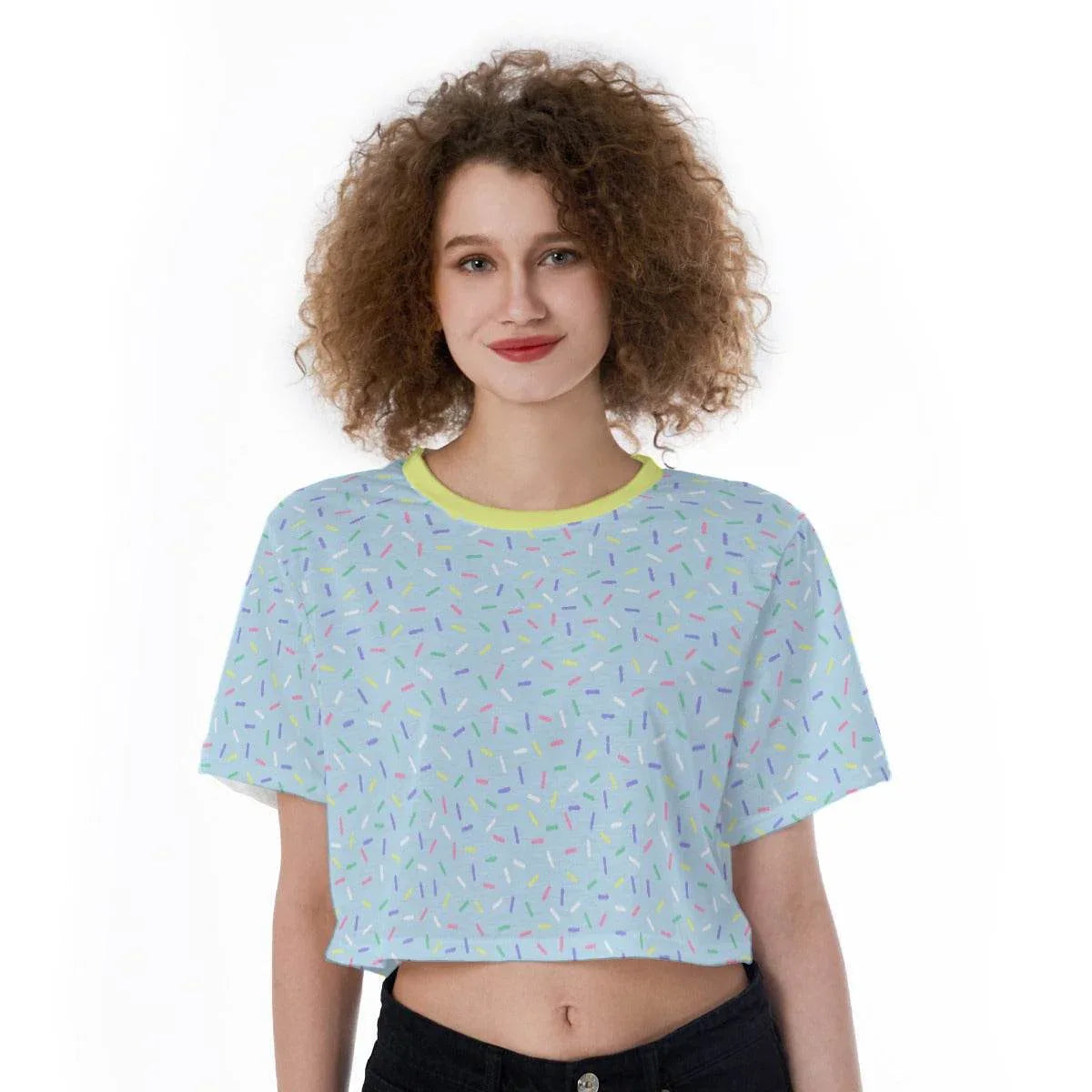 Pastel Sprinkles Crop Top