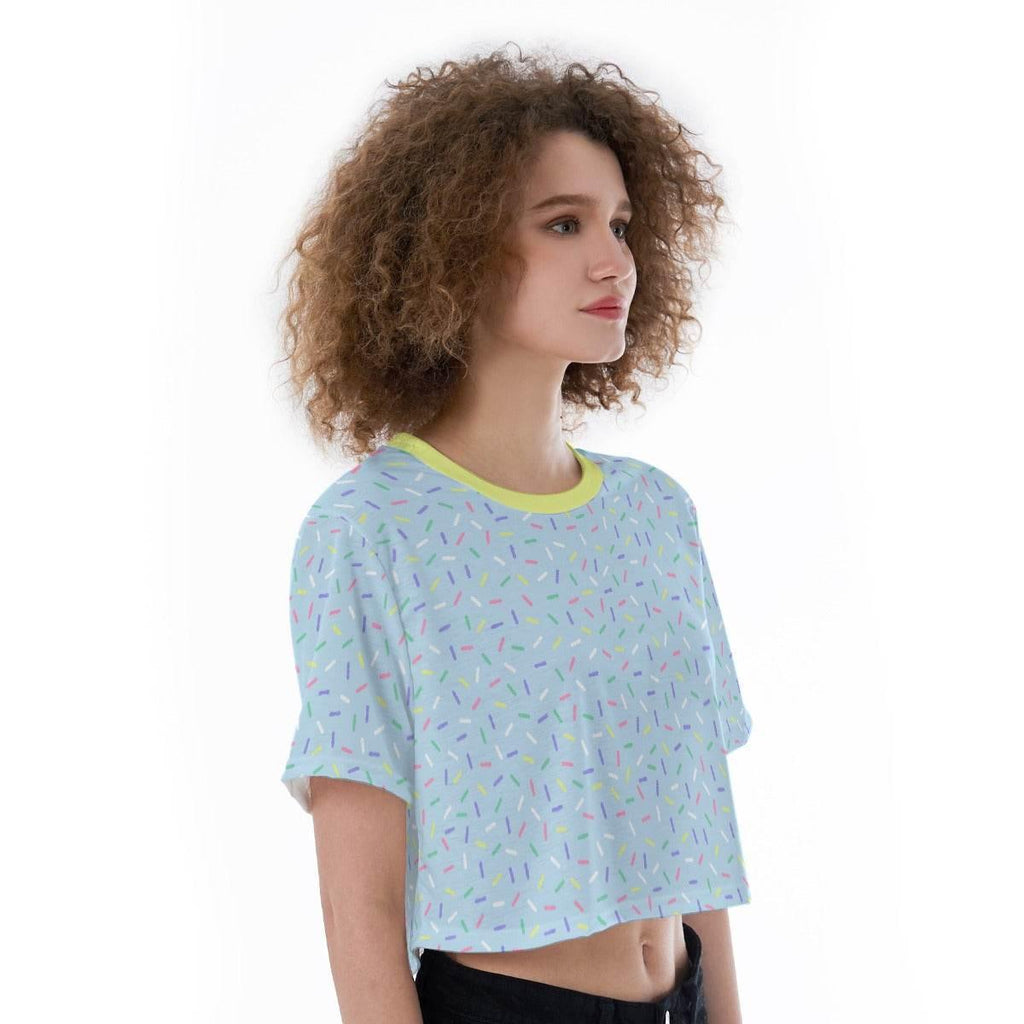 Pastel Sprinkles Crop Top
