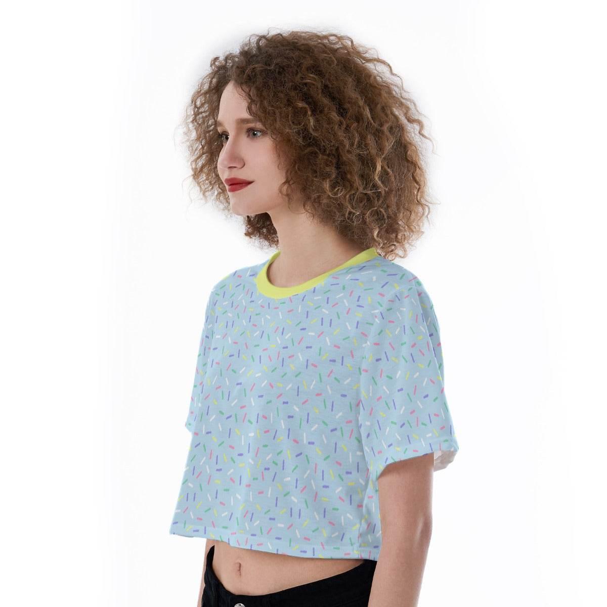 Pastel Sprinkles Crop Top