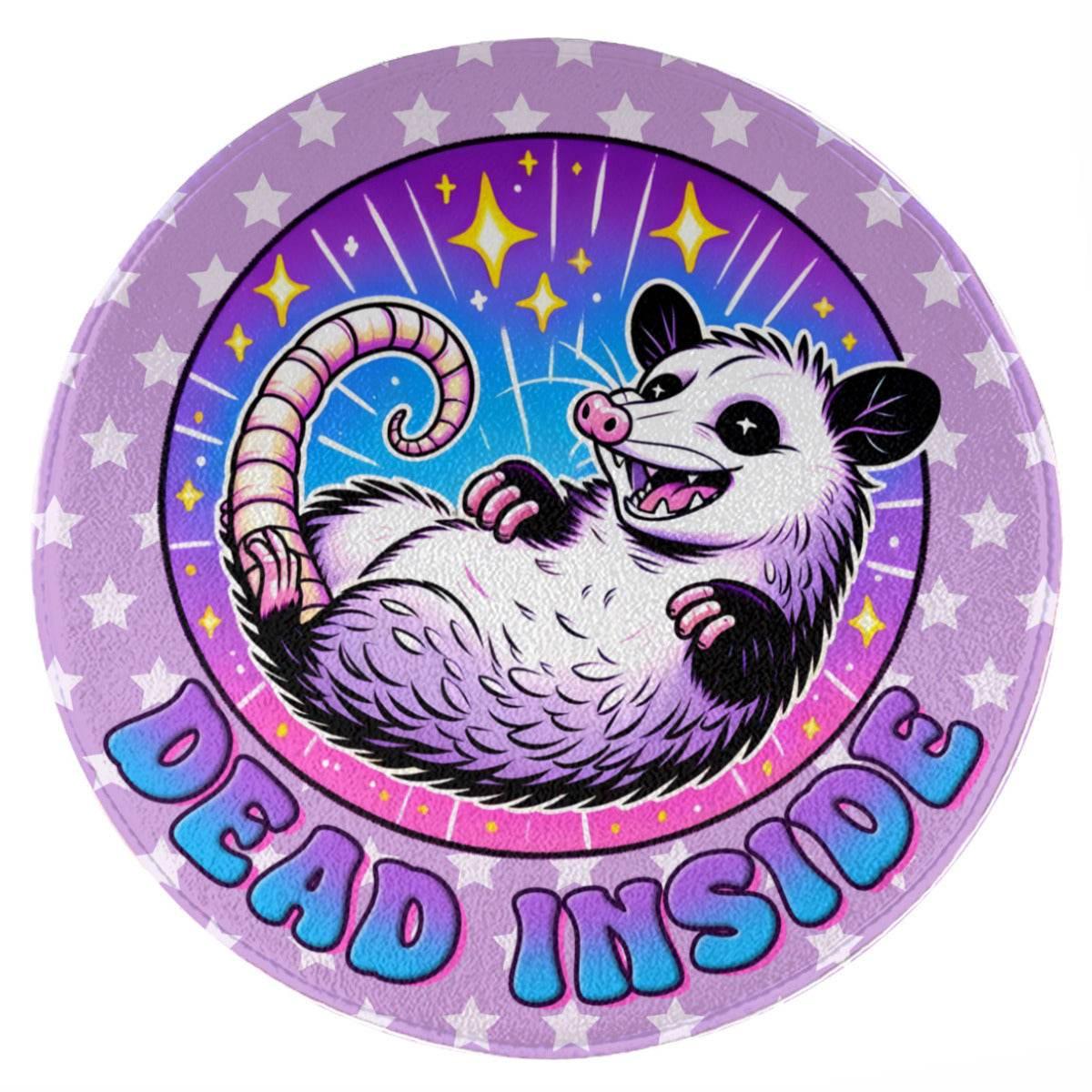 Kawaii Dead Inside Round Mat
