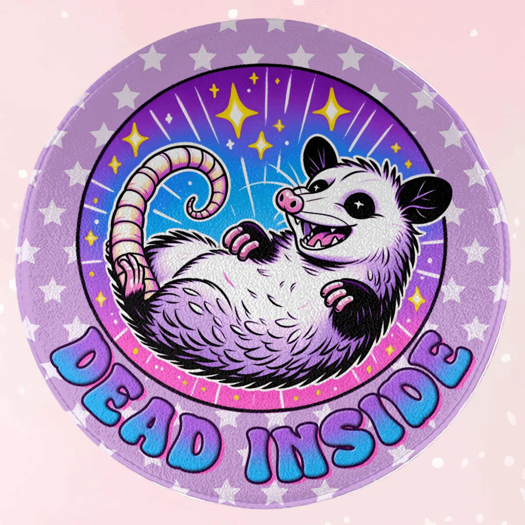 Kawaii Dead Inside Round Mat