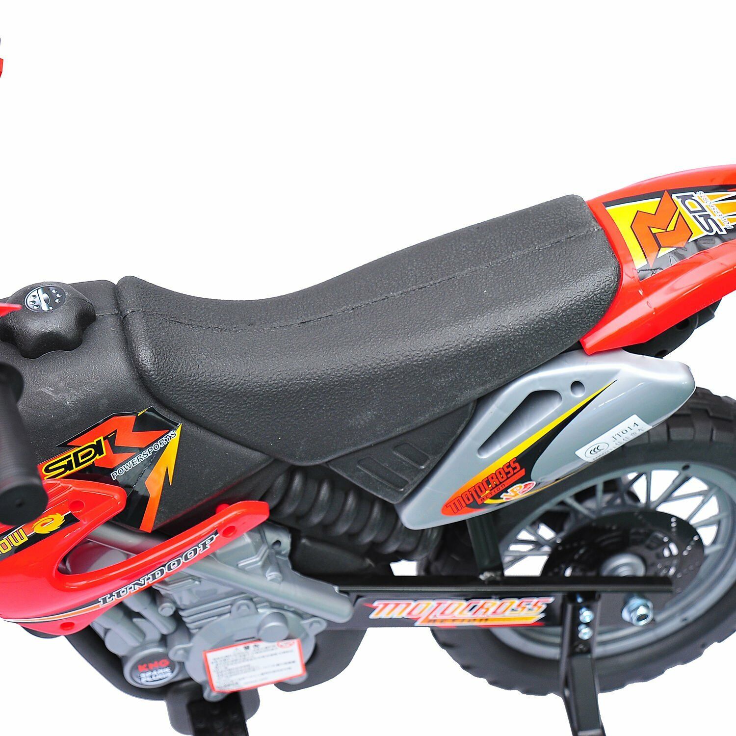Qaba 6V Kids Electric Ride-On Motorcycle Dirt Bike with Trailer Toy