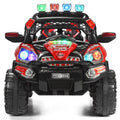 RC Ride-On Truck with LED Lights, MP3 Player, and Remote Control - Perfect Christmas Gift for Kids