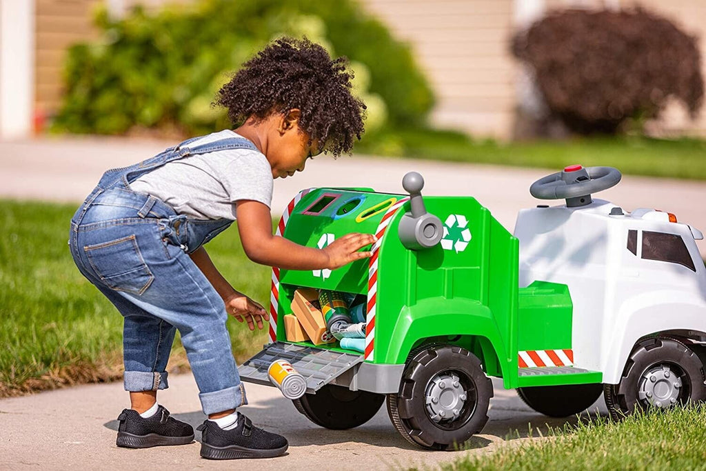 Real Rigs Toddler Recycling Truck: An Interactive Ride-On Toy for Kids Ages 1 and Up