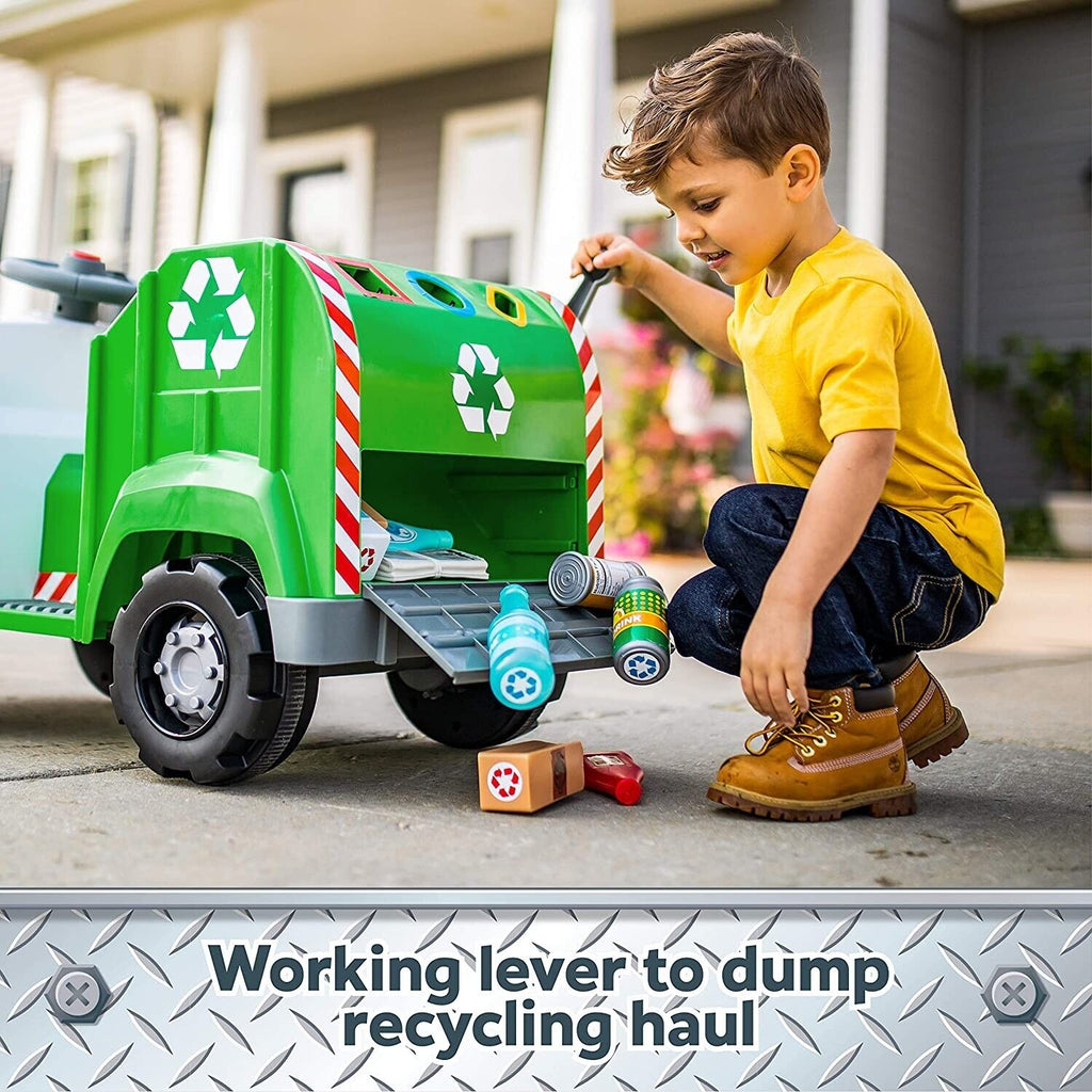 Real Rigs Toddler Recycling Truck: An Interactive Ride-On Toy for Kids Ages 1 and Up