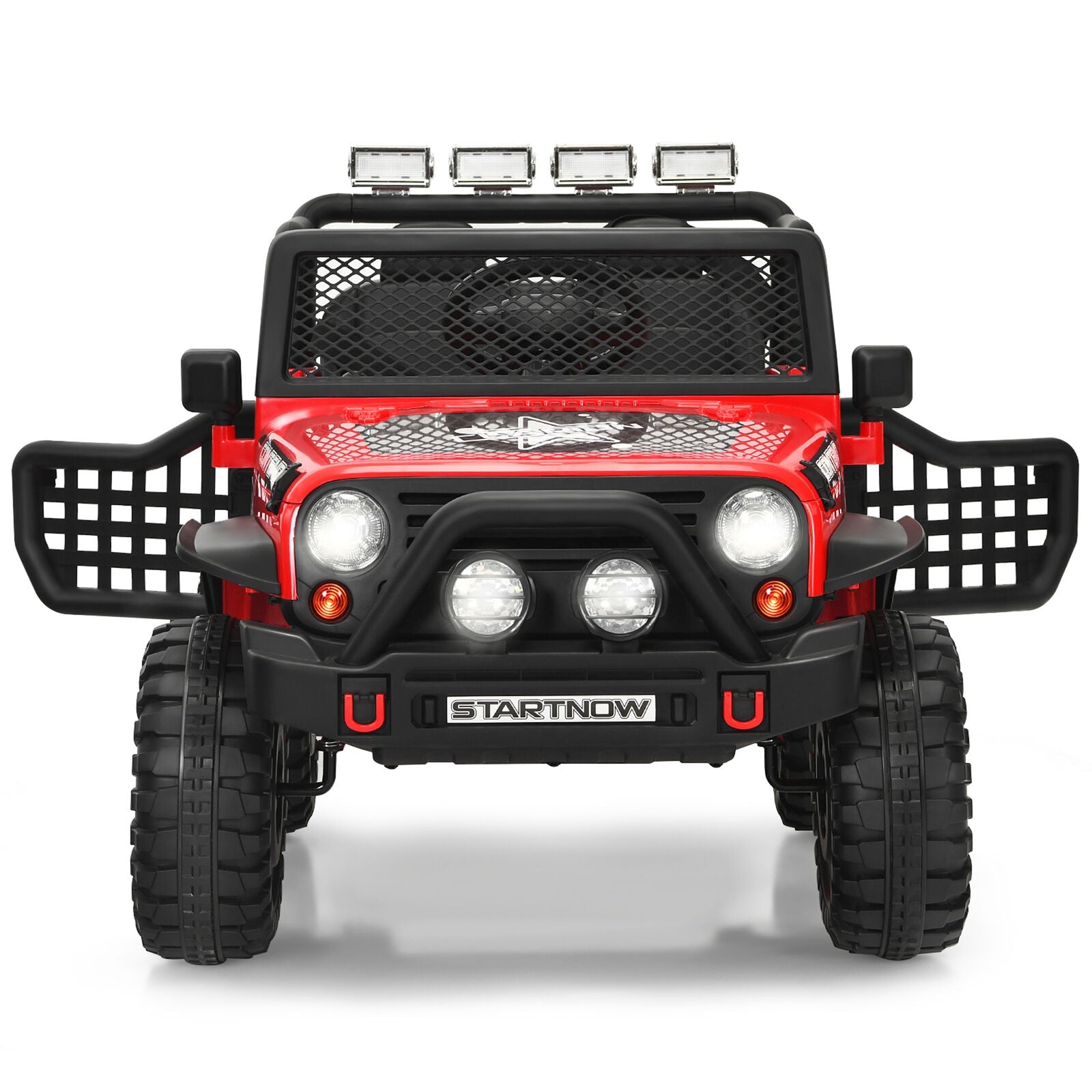 Red 12V Electric Kids Ride On Car Truck with MP3 Player, Horn, and Remote Control