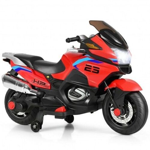 Red 12V Electric Motor Bike for Kids - Ride On Motorcycle