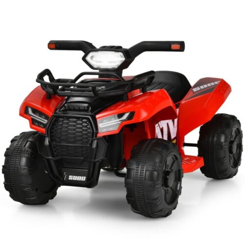 Red 12V Kids Electric ATV Quad Ride On Car with MP3 Player and LED Lights