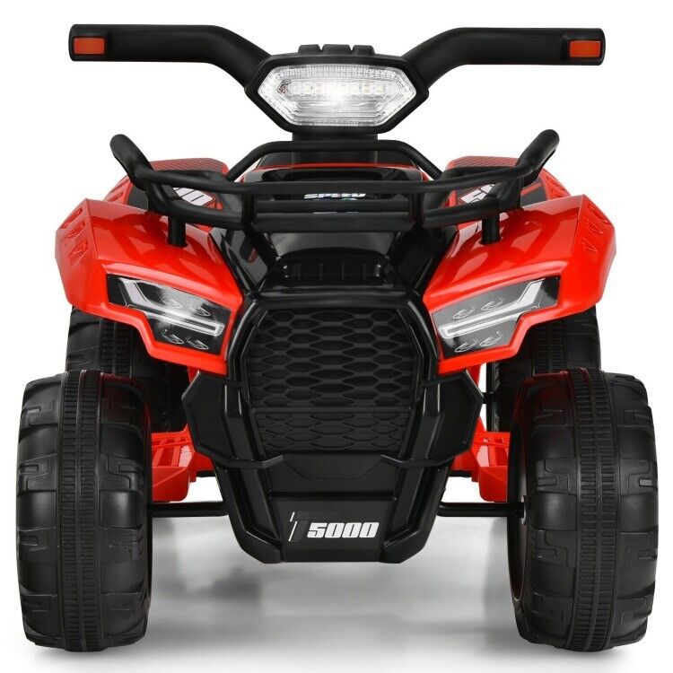 Red 12V Kids Electric ATV Quad Ride On Car with MP3 Player and LED Lights