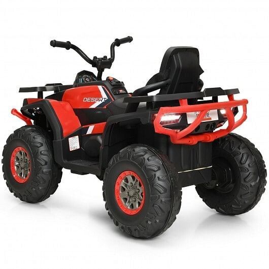 Red 12V Kids Electric ATV Quad with MP3 and LED Lights