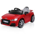 Red 12V Kids Electric Ride-On Car with Remote Control and Music Player