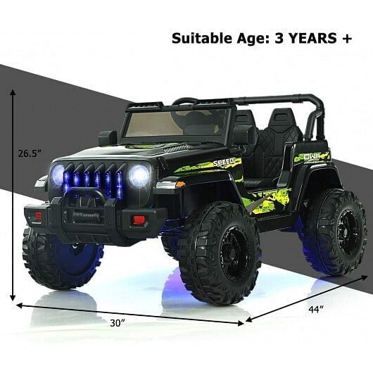 Red 12V Kids Ride-on Jeep Car with Remote Control