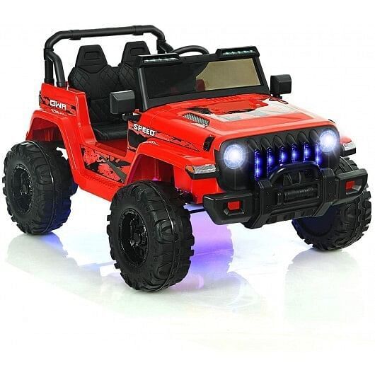 Red 12V Kids Ride-on Jeep Car with Remote Control