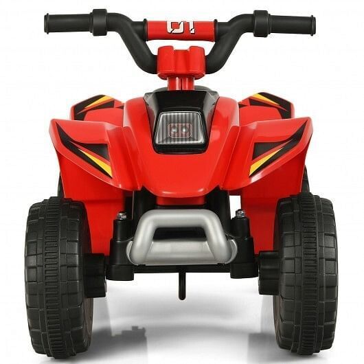 Red 6V Electric ATV Ride-On Toy for Kids with 4 Wheels