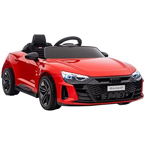 Red Audi 12V Ride On Car with Remote Control for Boys Ages 3-5