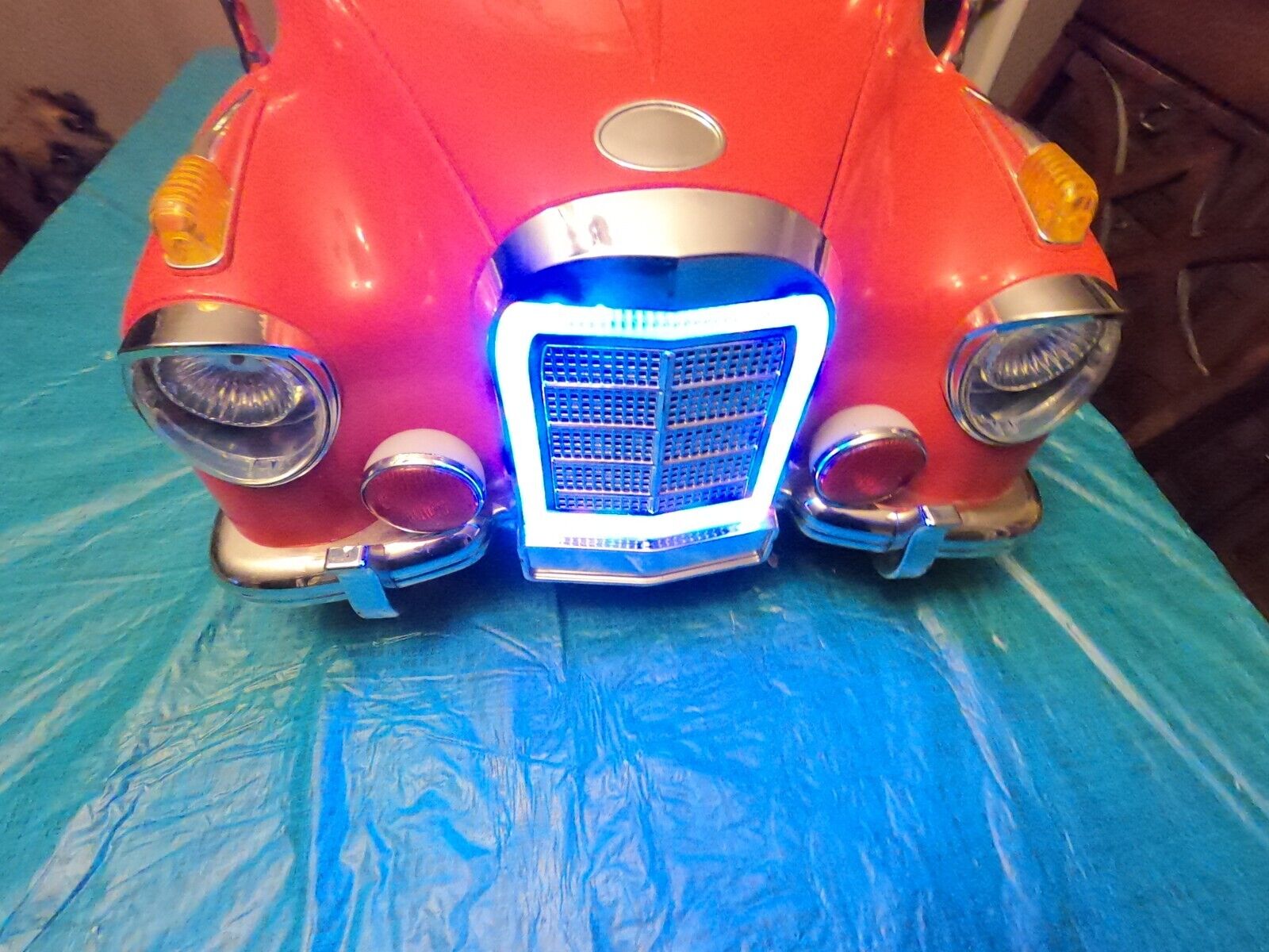 Red Battery-Powered Classic Car Ride-On by Lil Rider