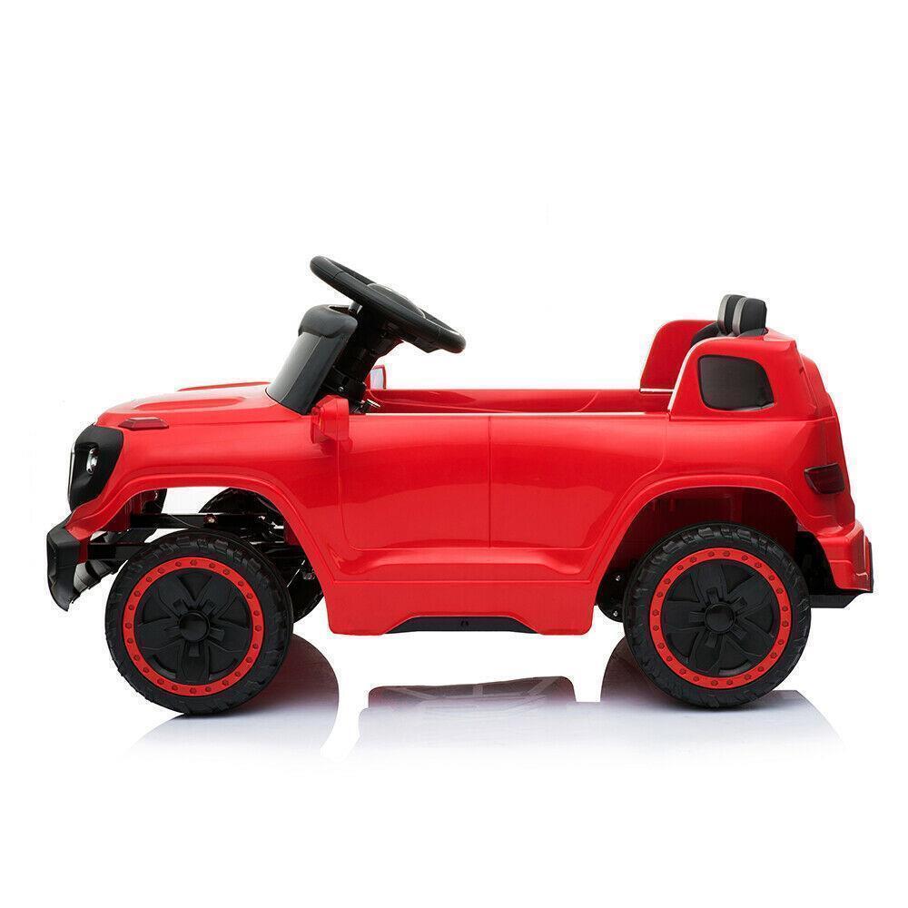 Red Electric Ride-On Car for Kids with Remote Control and LED Lights - 3 Speed Options