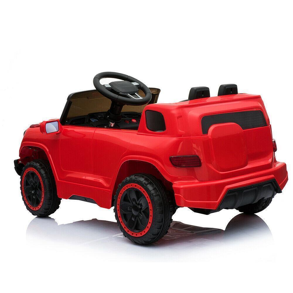 Red Electric Ride-On Car for Kids with Remote Control and LED Lights - 3 Speed Options