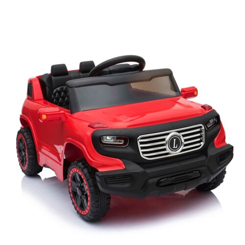 Red Electric Stroller with Single 35W Motor and 6V7AH Battery for Normal Music Experience