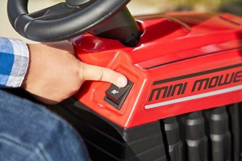 Red Mini Mower Bubble Tractor - 12V Ride On for Kids by Huffy