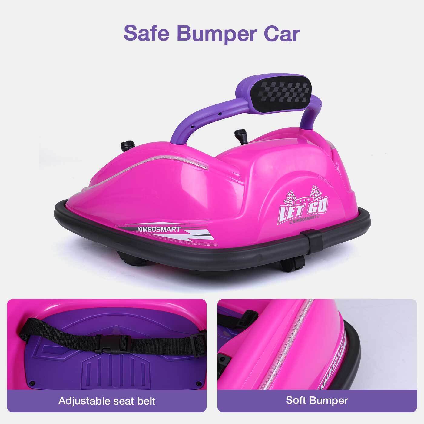 Remote Control Bumper Car for Kids with LED Lights and 360° Spin