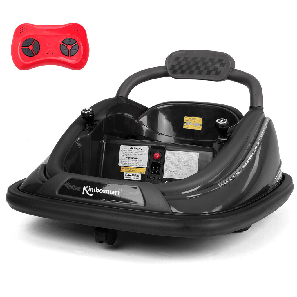 Remote Control Bumper Car for Kids with LED Lights and 360° Spin