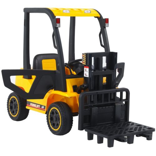 Remote Control Electric Forklift Toy with Lifting Rod for Kids - 12V Power
