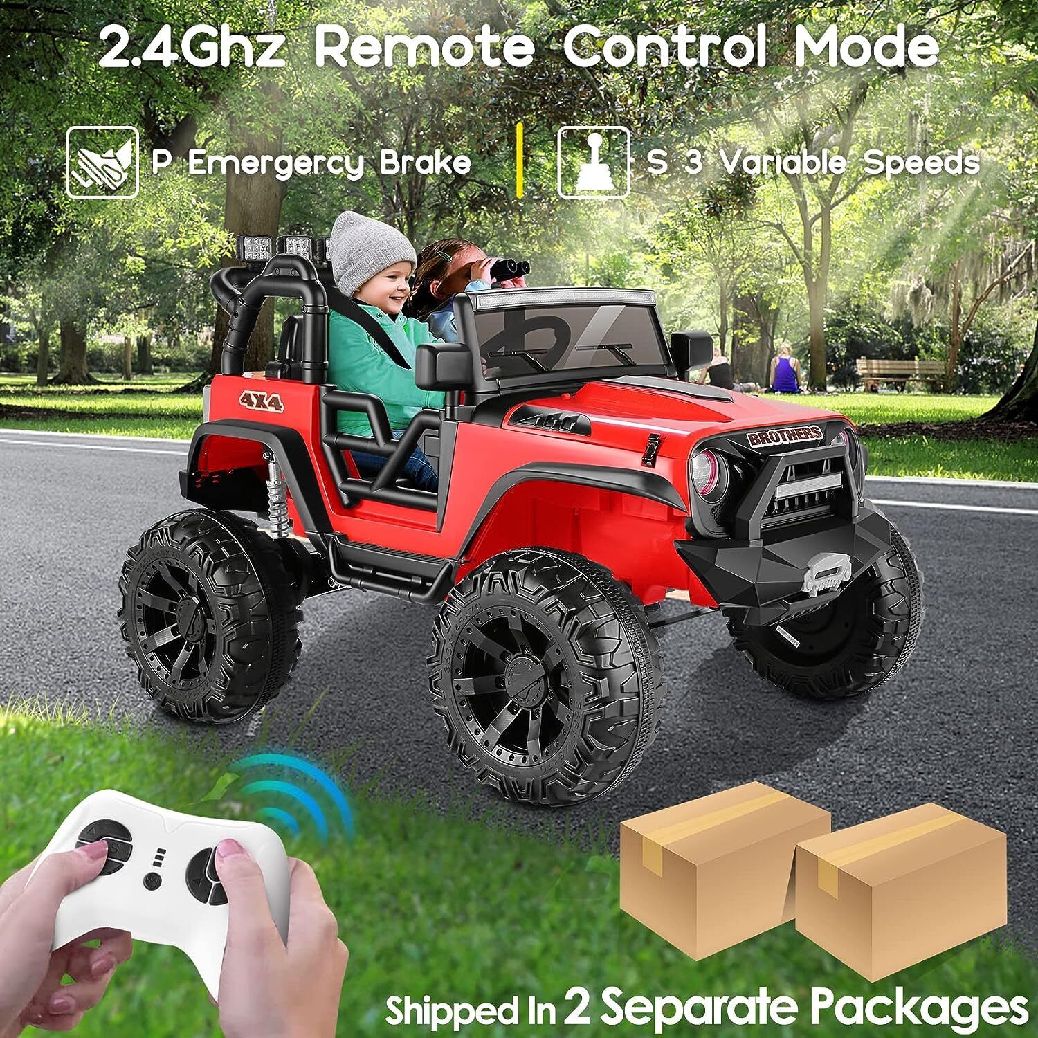 Remote Control Lamborghini Electric Ride-On Car for Kids 24/12V