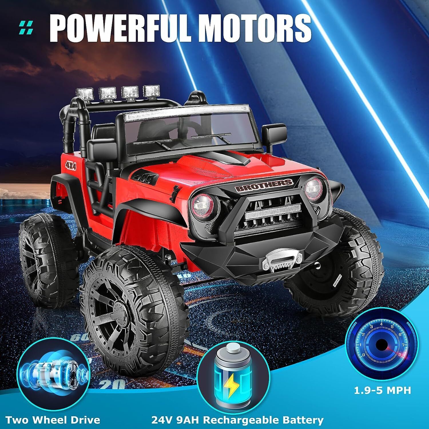 Remote Control Lamborghini Electric Ride-On Car for Kids 24/12V
