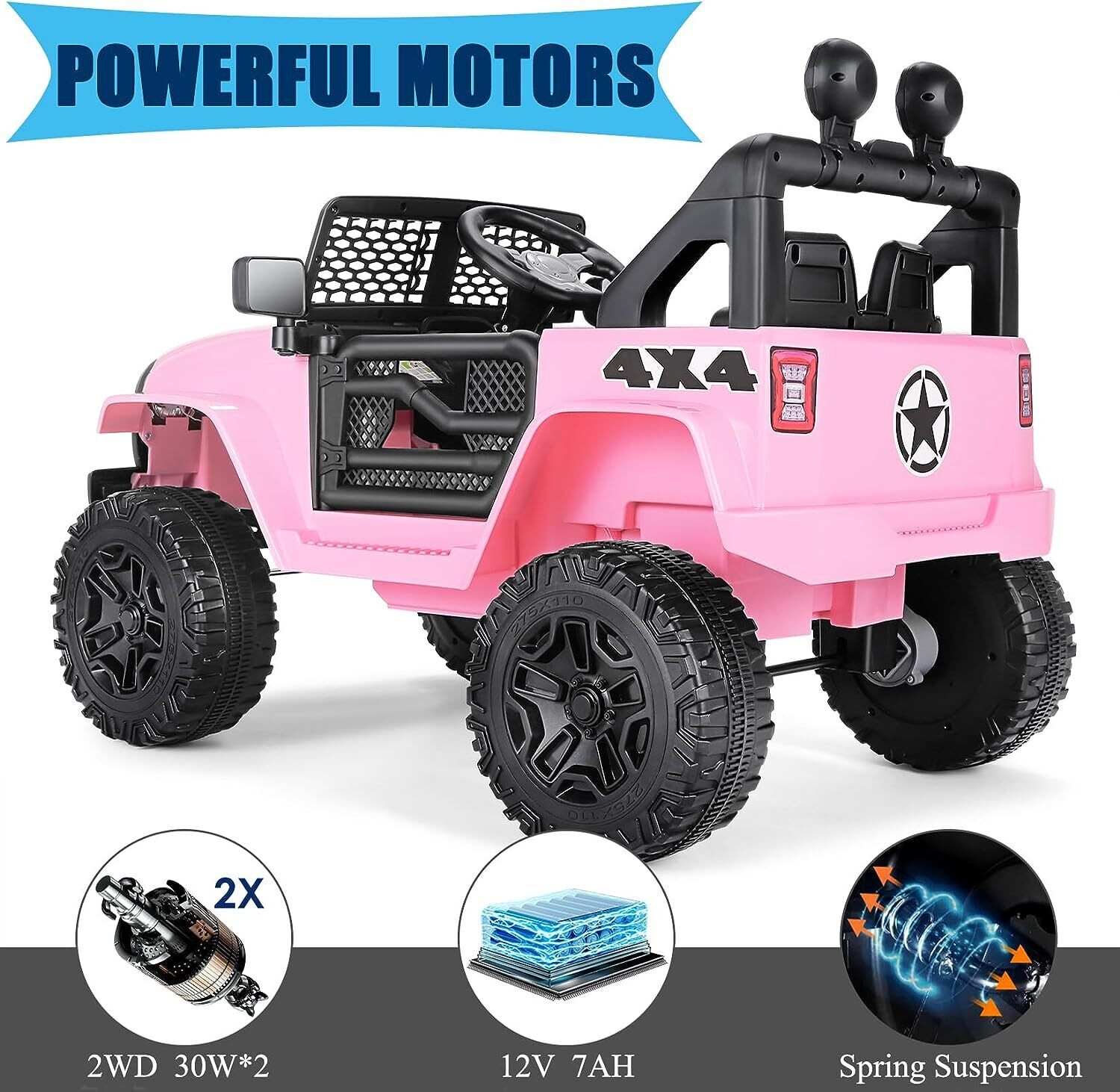 Electric Lamborghini Ride-On Car for Kids with Remote Control - 24/12V Truck Design