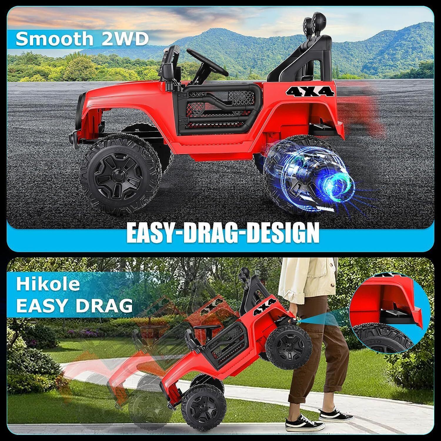 Electric Lamborghini Ride-On Car for Kids with Remote Control - 24/12V Truck Design