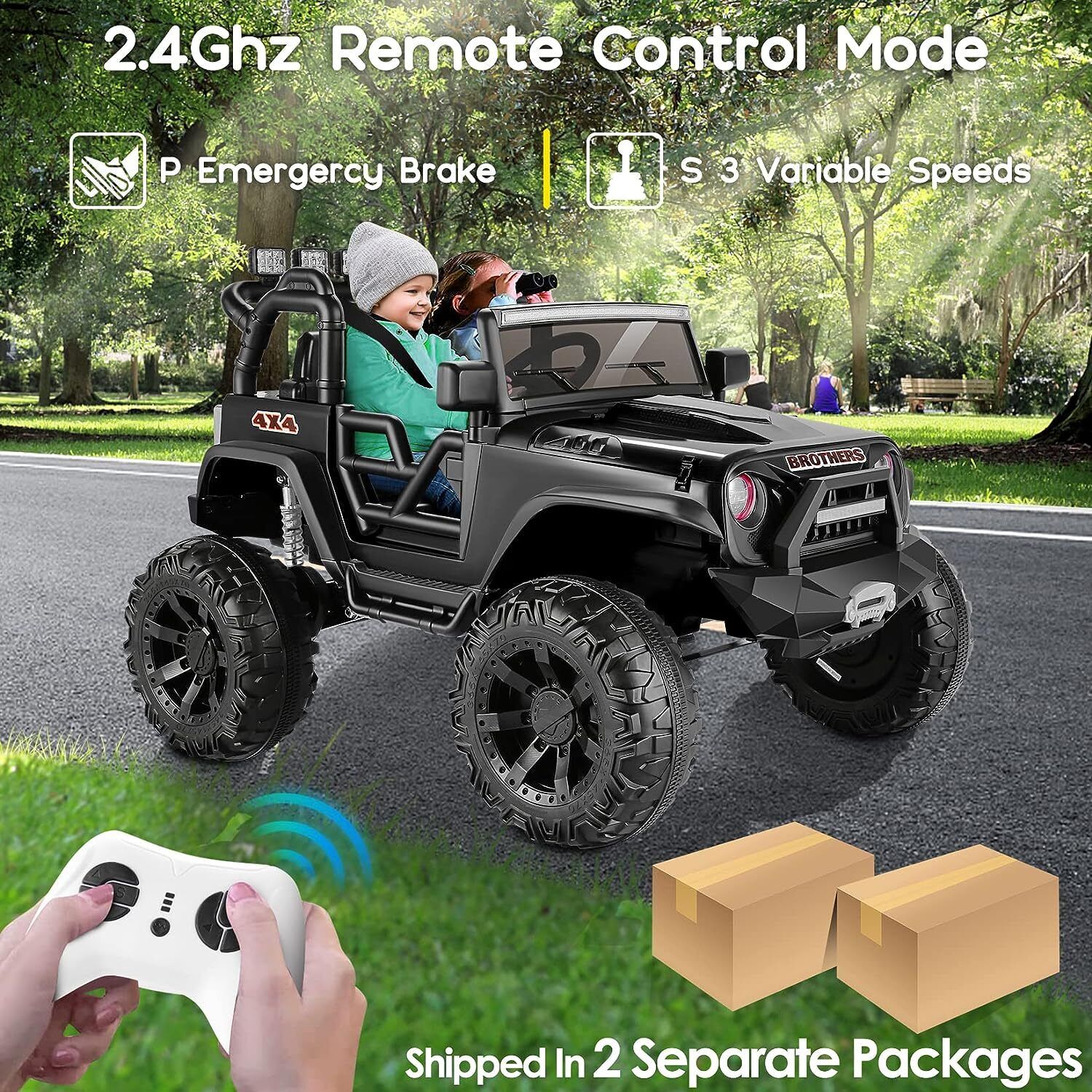 Electric Lamborghini Ride-On Car for Kids with Remote Control - 24/12V Truck Design