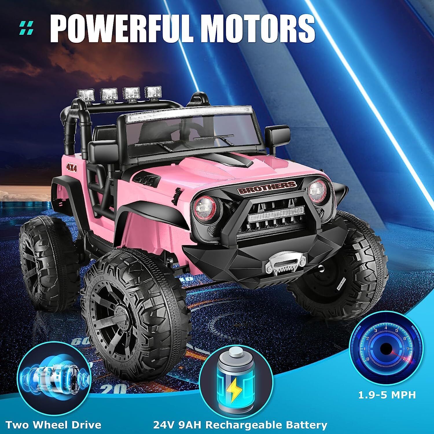 Electric Lamborghini Ride-On Car for Kids with Remote Control - 24/12V Truck Design