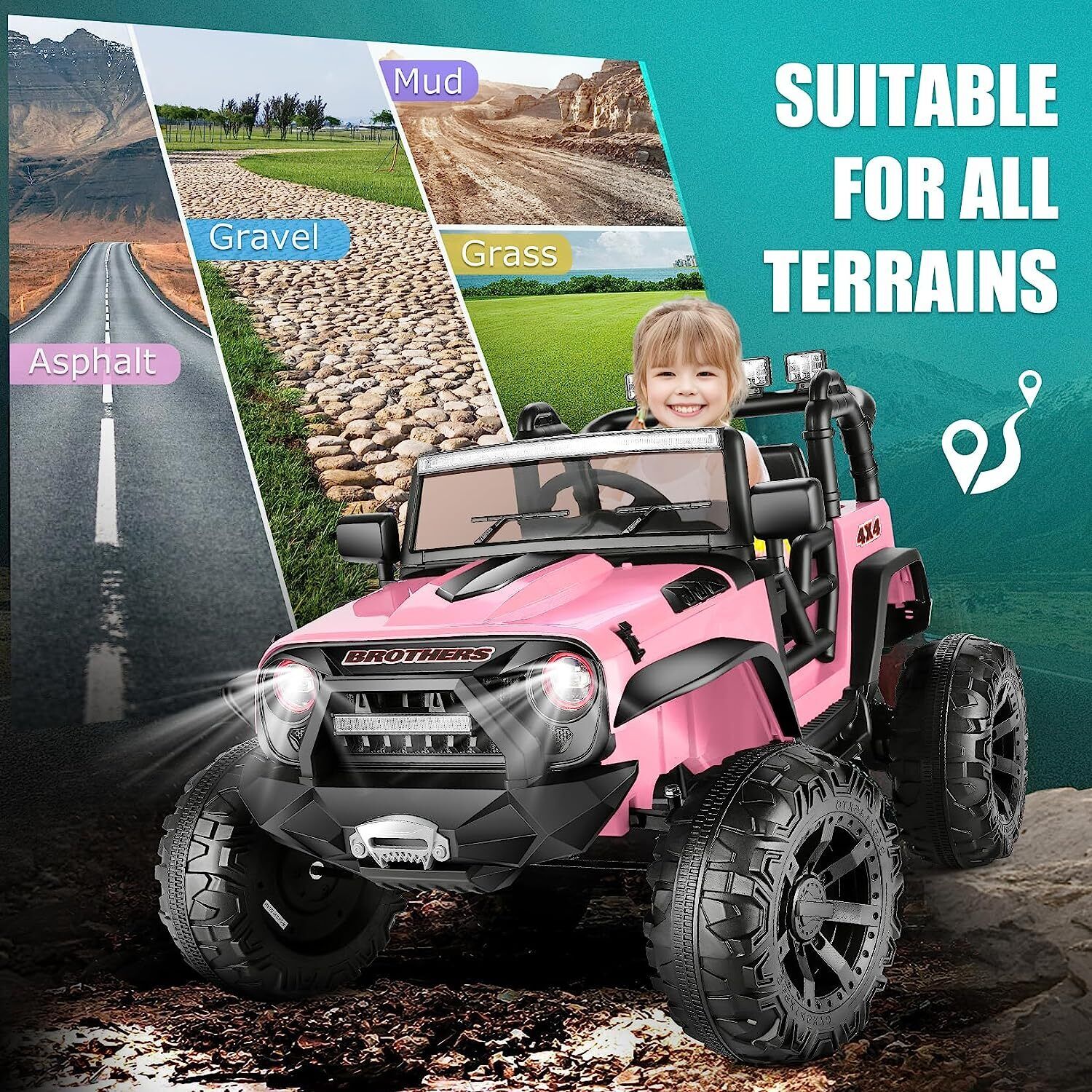 Electric Lamborghini Ride-On Car for Kids with Remote Control - 24/12V Truck Design