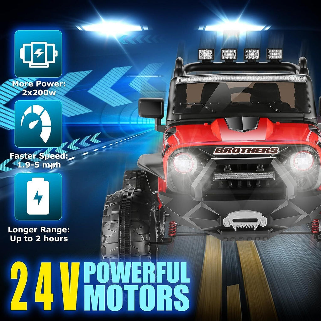 Electric Lamborghini Ride-On Car for Kids with Remote Control - 24/12V Truck Design