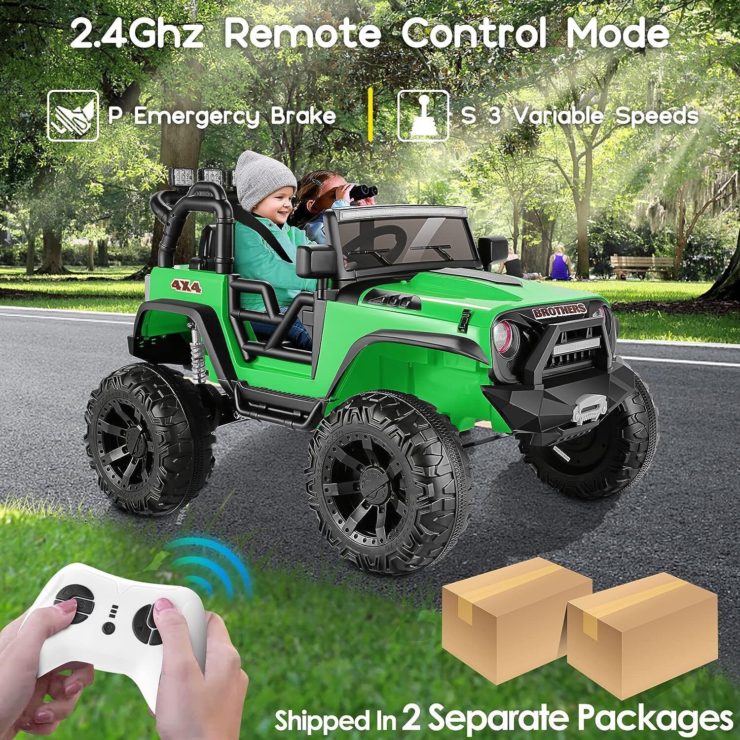 Electric Lamborghini Ride-On Car for Kids with Remote Control - 24/12V Truck Design