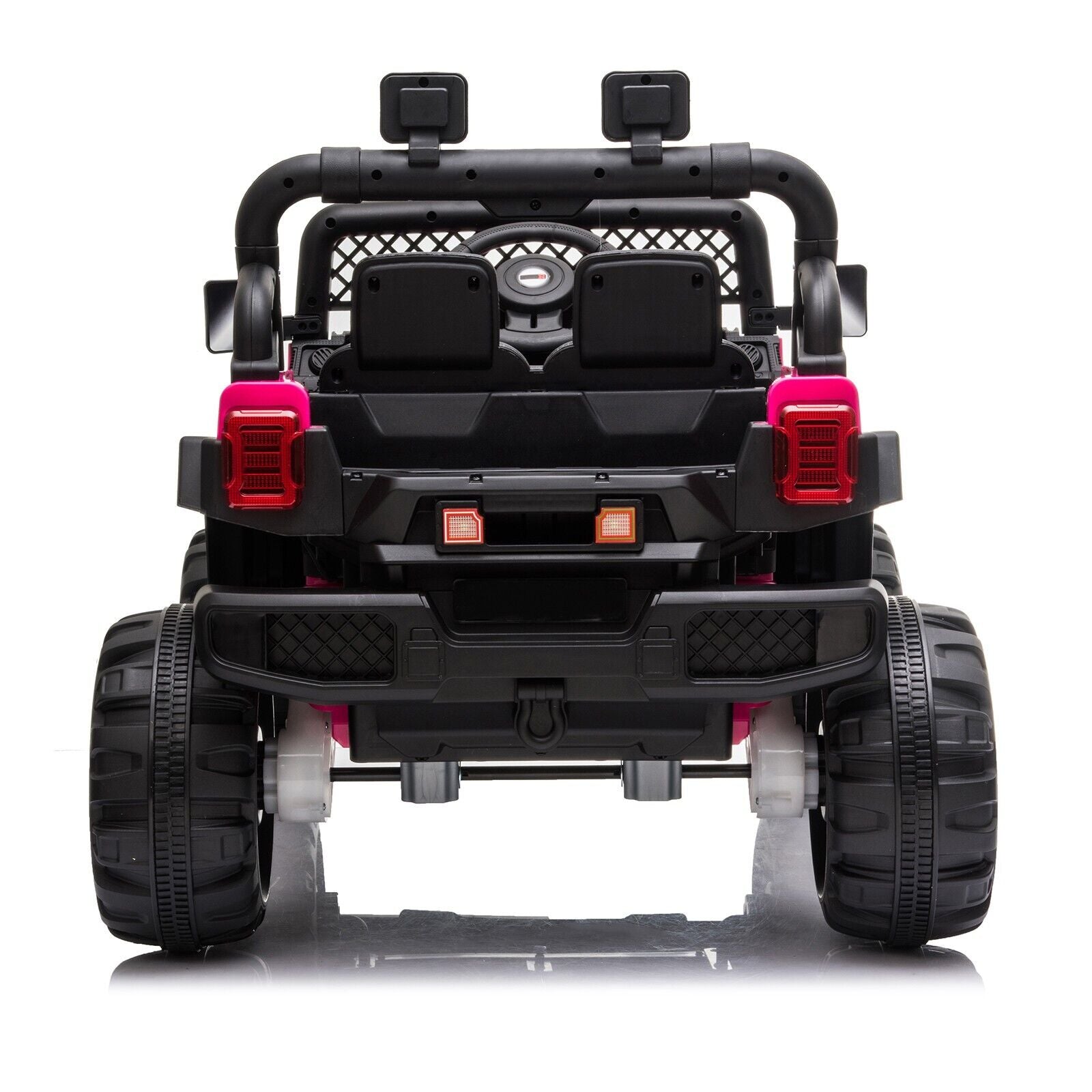 Remote Control Off-Road Truck Toy with LED Lights and Dual Drive - 12V Battery Powered