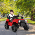 Remote Control Red Ride On Truck for Kids with Headlights - Long-Lasting 12V Design