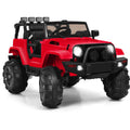 Remote Control Ride-On Truck with MP3 Player and LED Lights for Kids - Red