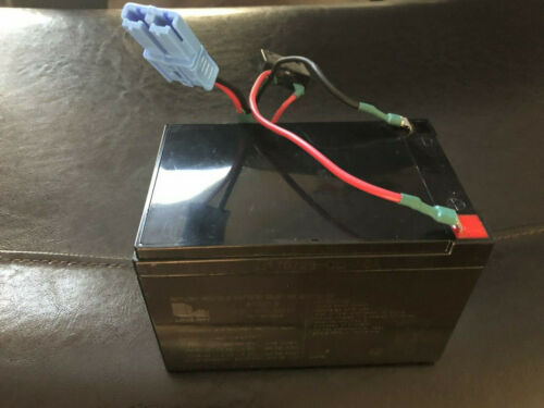 Replacement 12V Battery with Blue Grid Connector and Fuse for Kid Trax Dodge Dually Truck 3500