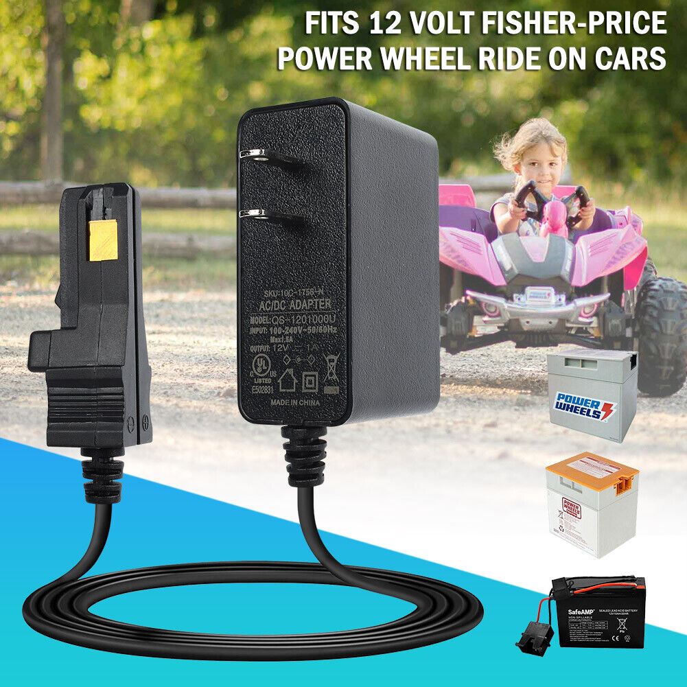 Replacement 12V Charger for Power Wheels 00801-1869 Grey Battery by Fisher Price