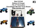 Replacement 24V Battery and Charger Set for Grave Digger Power Wheels Toy - Compatible with Gravedigger Ver. #3