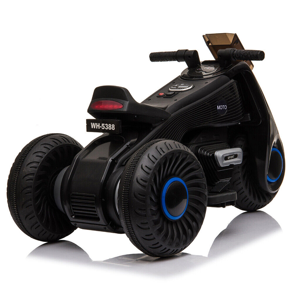 Rev Up the Fun: 6V Electric Ride-On Motor Bike for Kids with Double Drive and Music - 3 Wheels