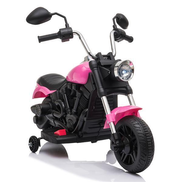 Rev Up the Fun: Electric Ride-On Motorcycle Toy with Headlights and Training Wheels for Kids
