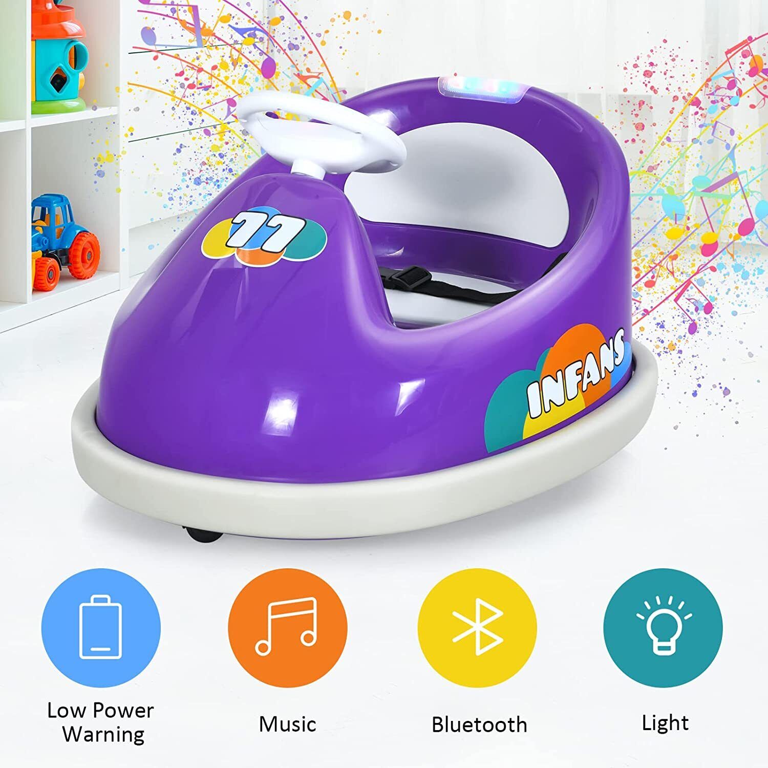 Rev Up the Fun with Our 6V Battery-Powered Ride-On Race Car for Kids - Remote Control and LED Lights Included!